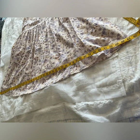 H&M Lin Melange Womens XS Multi-Color Floral Ballerina Length Skirt - Picture 7 of 9